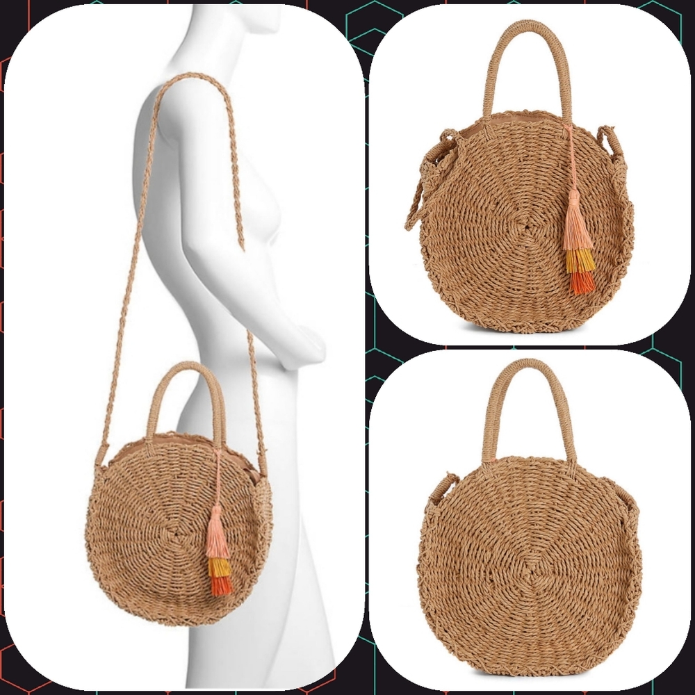 Crown Vintage Round Crossbody Bag